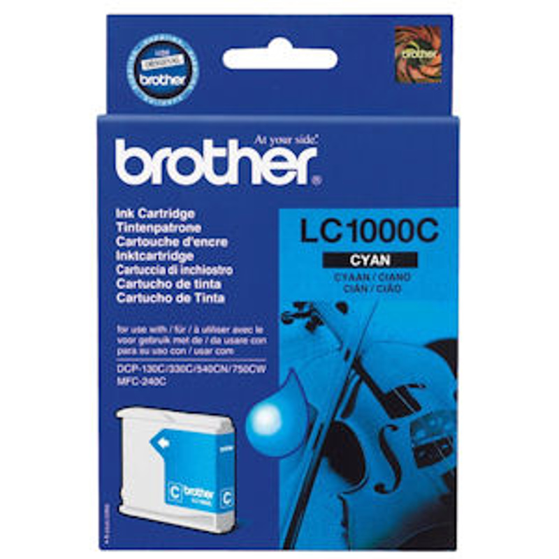 Slika - Brother LC1000C modra, originalna kartuša
