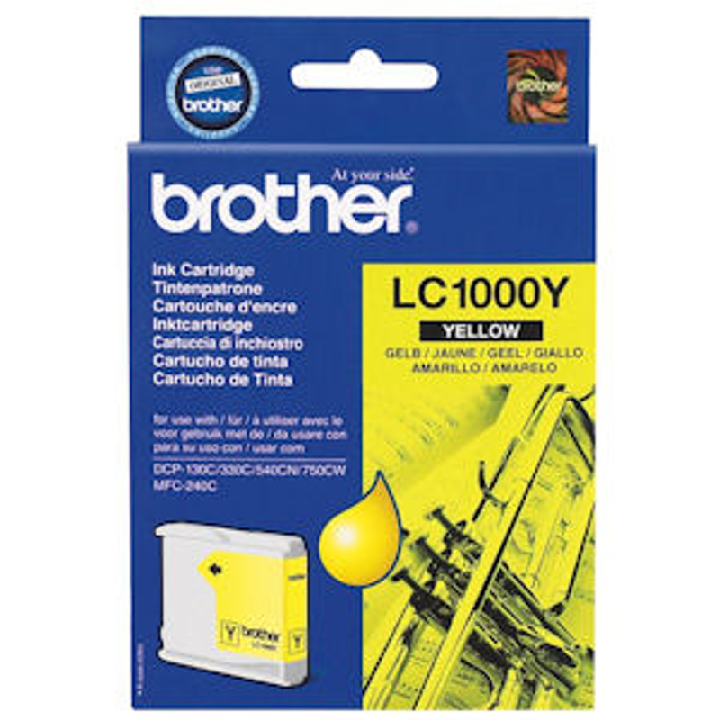 Slika - Brother LC1000Y rumena, originalna kartuša