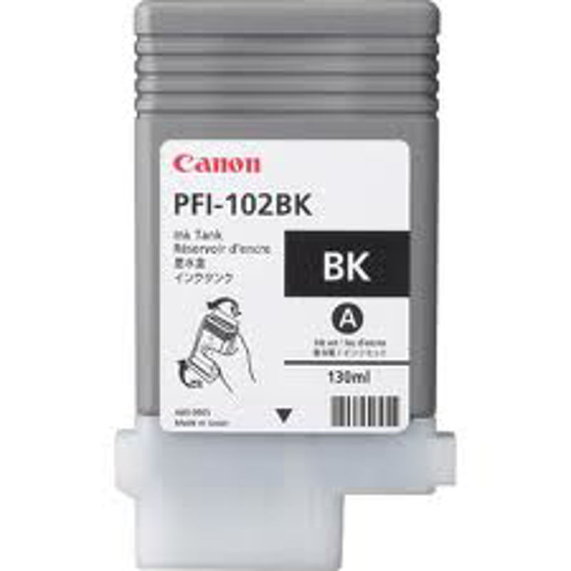 Slika - Canon PFI-102BK črna, originalna kartuša