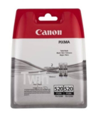 Canon PGI-520BK črna, dvojno pakiranje, originalna kartuša