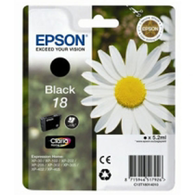 Slika - Epson 18 T1801 črna, originalna kartuša