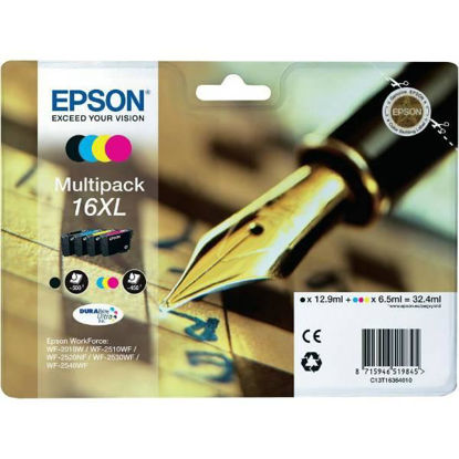 Epson T163640  16XL (BK/C/M/Y), komplet originalnih kartuša