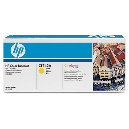 HP CE742A 307A rumen, originalen toner