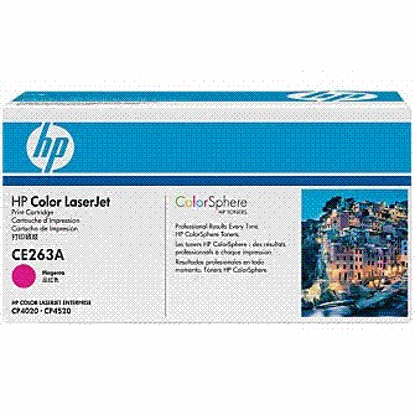 HP CE263A škrlaten, originalen toner