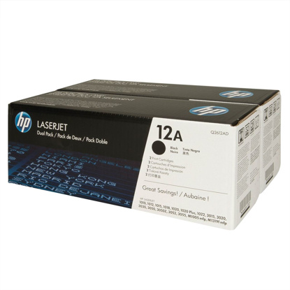 HP Q2612AD črn, dvojno pakiranje, originalen toner