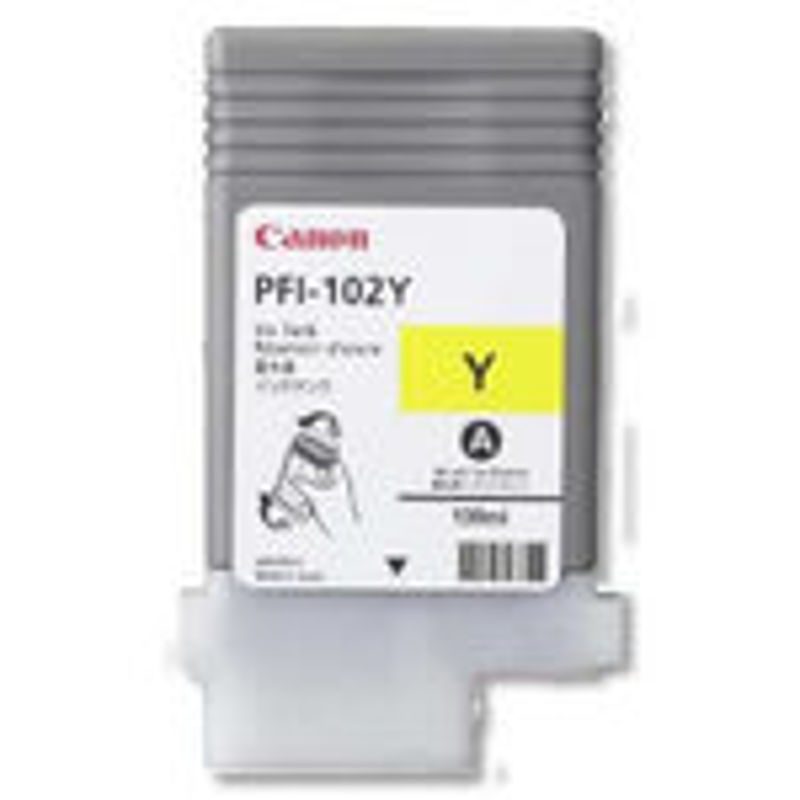 Slika - Canon PFI-102Y rumena, originalna kartuša