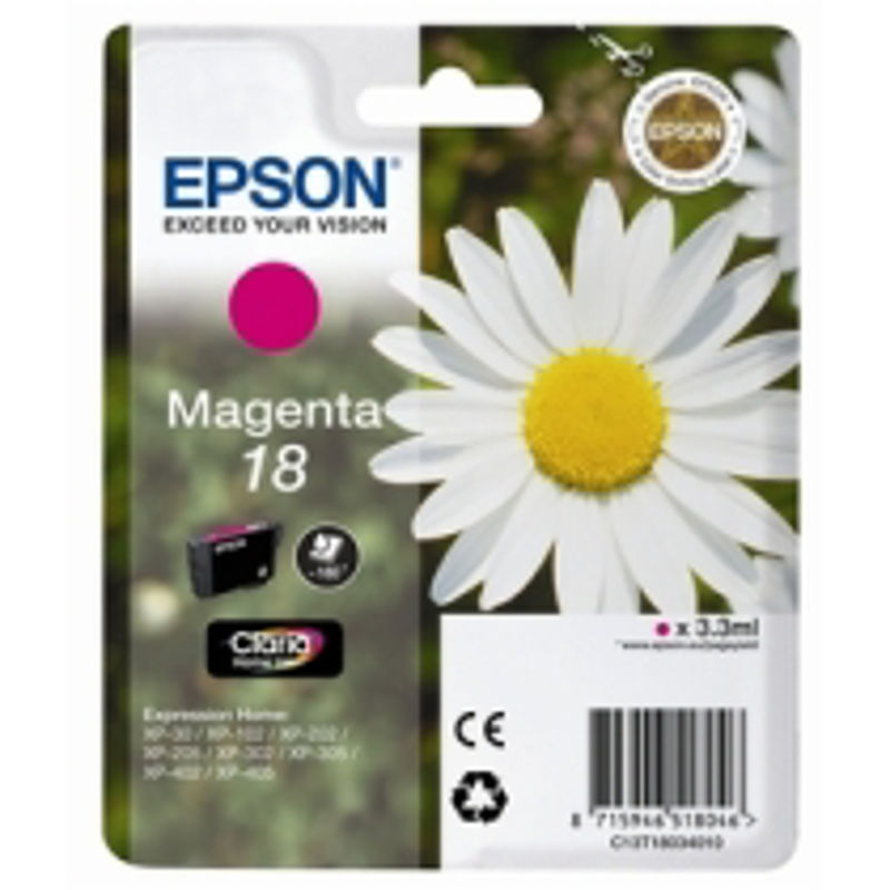 Slika - Epson 18 T1803 škrlatna, originalna kartuša