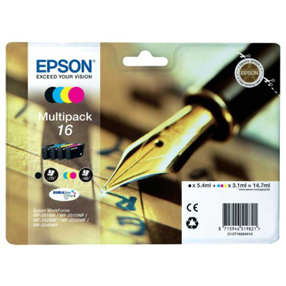 Epson T1626 (BK/C/M/Y), komplet originalnih kartuš