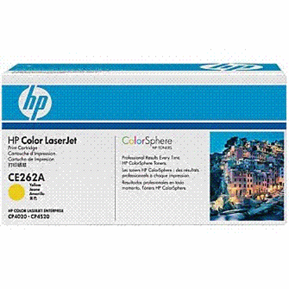 HP CE262A rumen, originalen toner