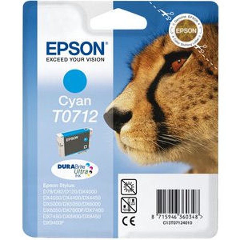 Slika - Epson T071240 modra, originalna kartuša