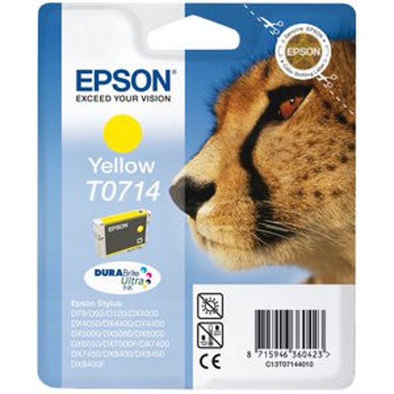 Slika - Epson T071440 rumena, originalna kartuša