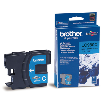 Brother LC980C modra, originalna kartuša