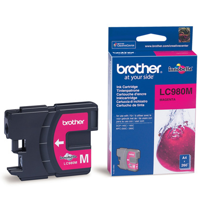 Brother LC980M škrlatna, originalna kartuša