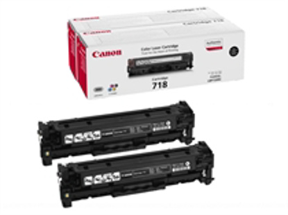 Canon CRG-718 2xBK (2662B005) črn, Twin pack, originalen toner