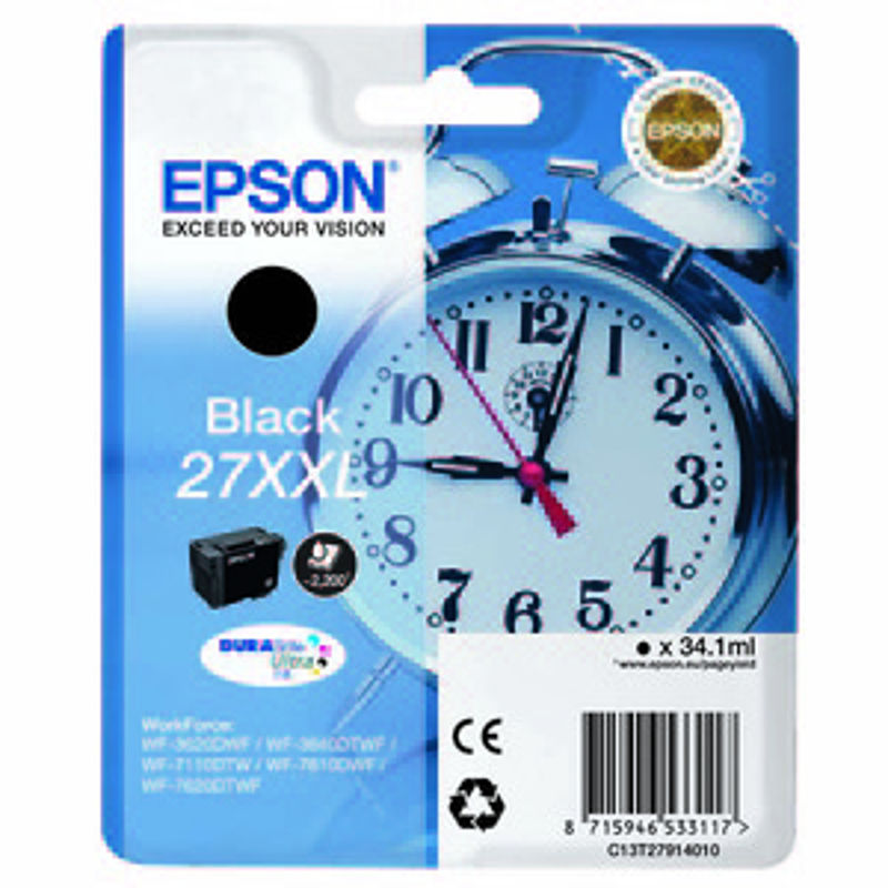 Slika - Epson T2791 BK 27XXL črna, originalna kartuša