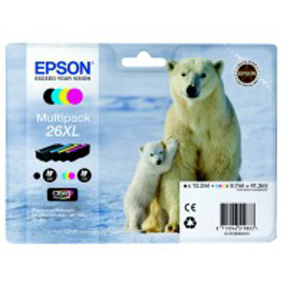 Epson 26 xl (C13T26364010) BK/C/M/Y, komplet originalnih kartuš