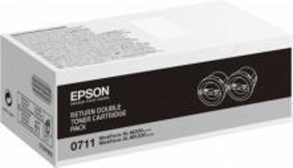 Epson 0711 (C13S050711) črn, dvojno pakiranje, originalen toner