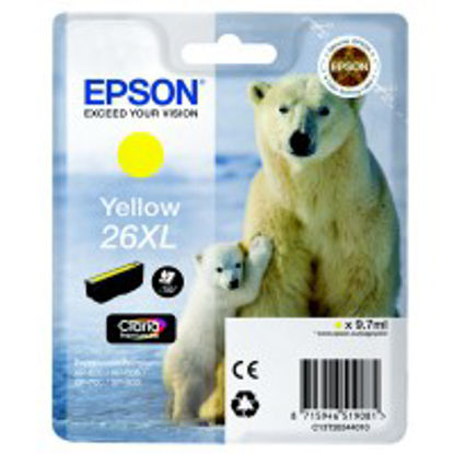 Epson 26XL Y (C13T26344010) rumena, originalna kartuša