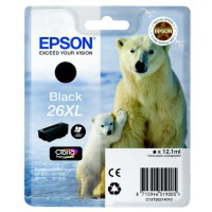 Epson 26XL Bk (C13T26214010) črna, originalna kartuša