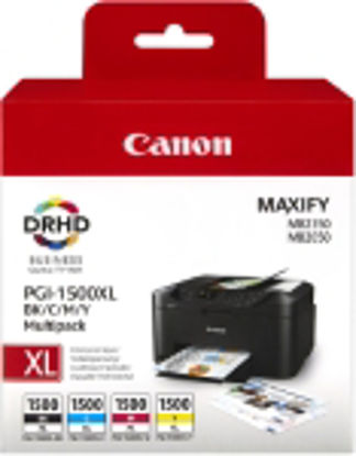 Canon PGI-1500 XL B/C/M/Y (9182B004), komplet originalnih kartuš