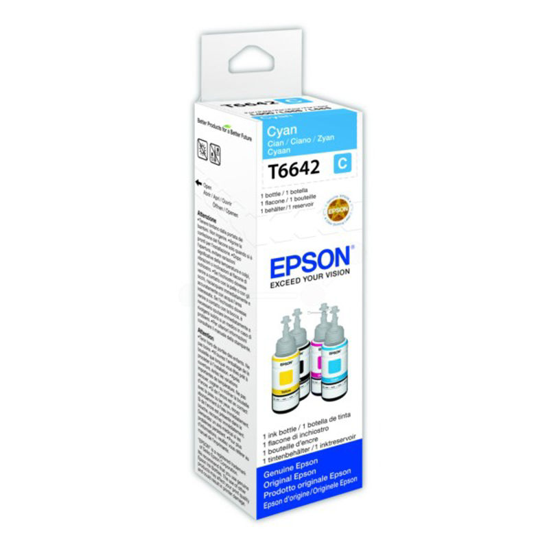 Slika - Epson T664 (C13T66424A) modro, originalno črnilo