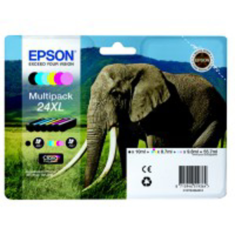 Slika - Epson 24 XL (C13T24384010) BK/C/M/Y, komplet originalnih kartuš
