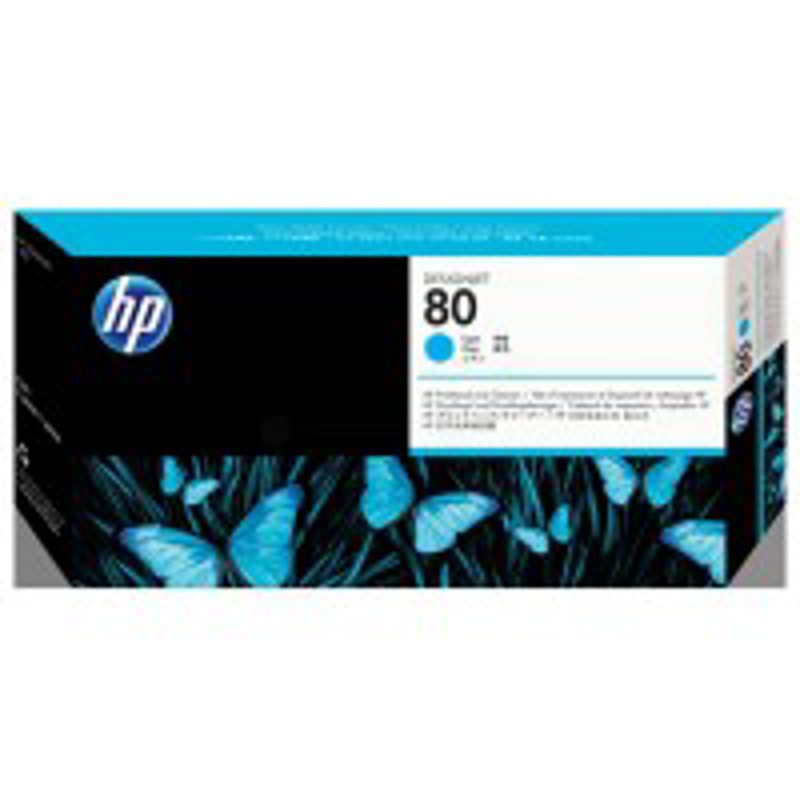 Slika - HP C4821A nr.80 modra + cleaner, originalna tiskalna glava