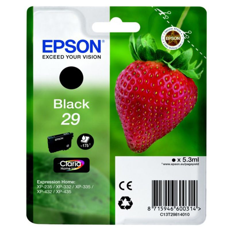 Slika - Epson 29 T2981 črna, originalna kartuša