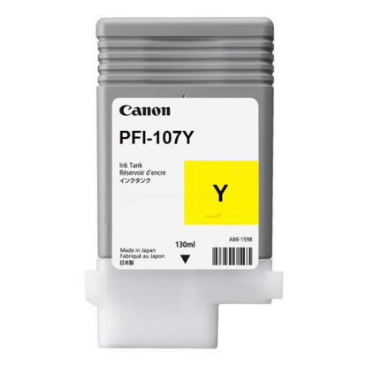Canon PFI-107Y (6708B001) rumena, originalna kartuša