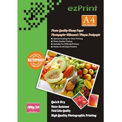 ezPrint Photopapir A4 duplex, 20 kosov, 180g glossy