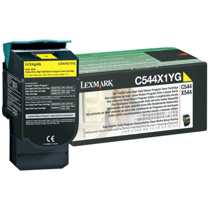 Lexmark C544X1YG rumen, originalen toner