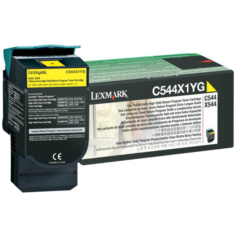 Slika - Lexmark C544X1YG rumen, originalen toner