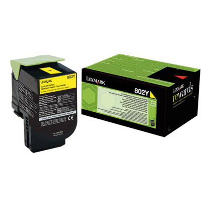 Lexmark 802HY (80C2HY0) rumen, originalen toner