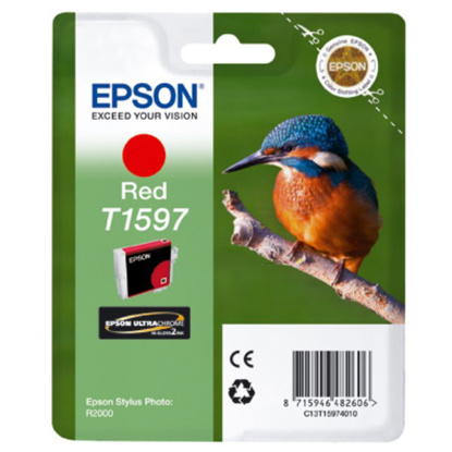 Epson T1597 rdeča, originalna kartuša
