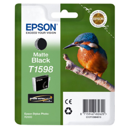 Epson T1598 mat črna, originalna kartuša
