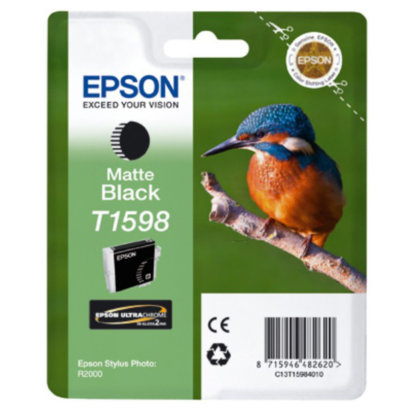 Slika - Epson T1598 mat črna, originalna kartuša