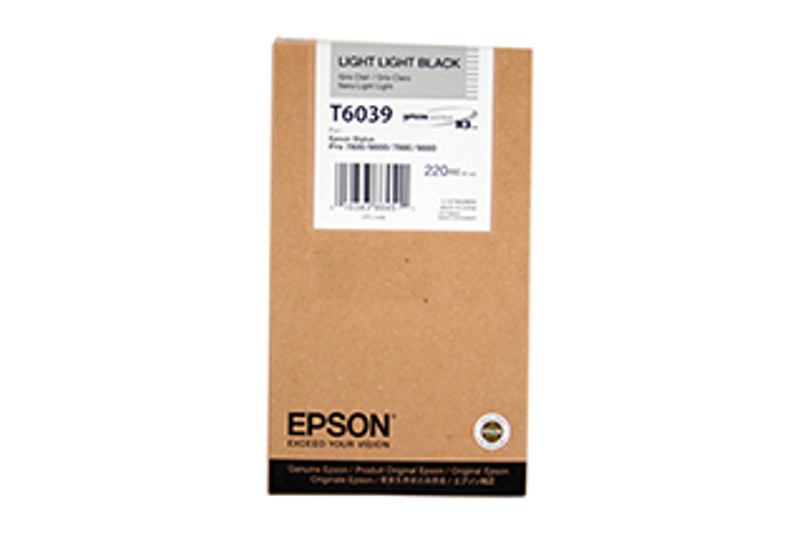 Slika - Epson T6039 HC (C13T603900) svetlo svetlo črna, originalna kartuša