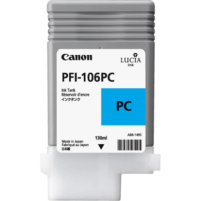Canon PFI-106PC (6625B001) foto modra, originalna kartuša