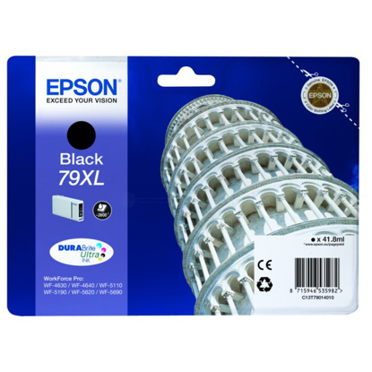 Epson 79 HC T7901 črna, originalna kartuša