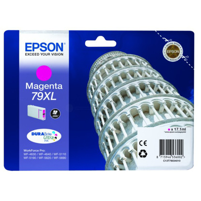 Epson 79 HC T7903 škrlatna, originalna kartuša