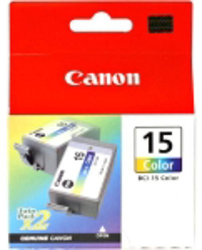 Slika - Canon BCI-15 Col 2x (8191A002) barvna, komplet originalnih kartuš
