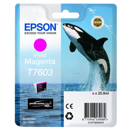 Epson T7603 HC škrlatna, originalna kartuša