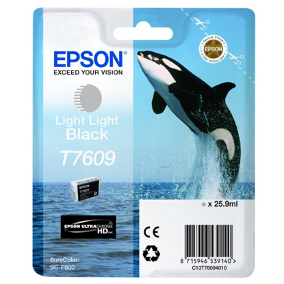 Epson T7609 HC svetlo svetlo črna, originalna kartuša