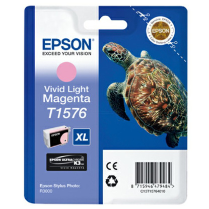 Epson T1576 XL svetlo škrlatna, originalna kartuša