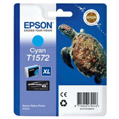 Epson T1572 XL modra, originalna kartuša