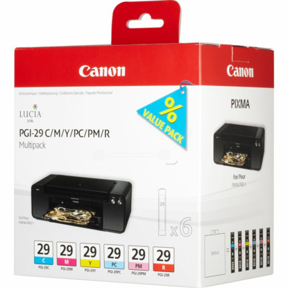 Canon PGI-29 C/M/Y/PC/PM/R  (4873B005), komplet originalnih kartuš