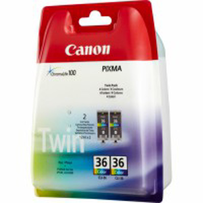 Canon CLI-36 (1511B018) Twin-pack, barvna, komplet originalnih kartuš