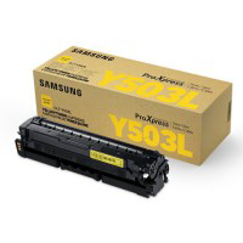 Slika - Samsung CLT-Y503L (SU491A) rumen, originalen toner