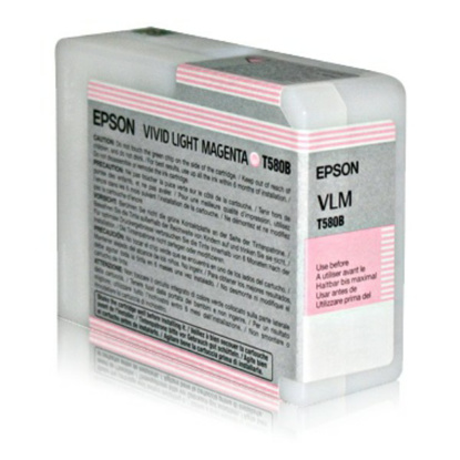 Epson T580B svetlo škrlatna, originalna kartuša