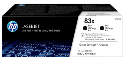 HP CF283XD (83X) črn, dvojno pakiranje, originalen toner